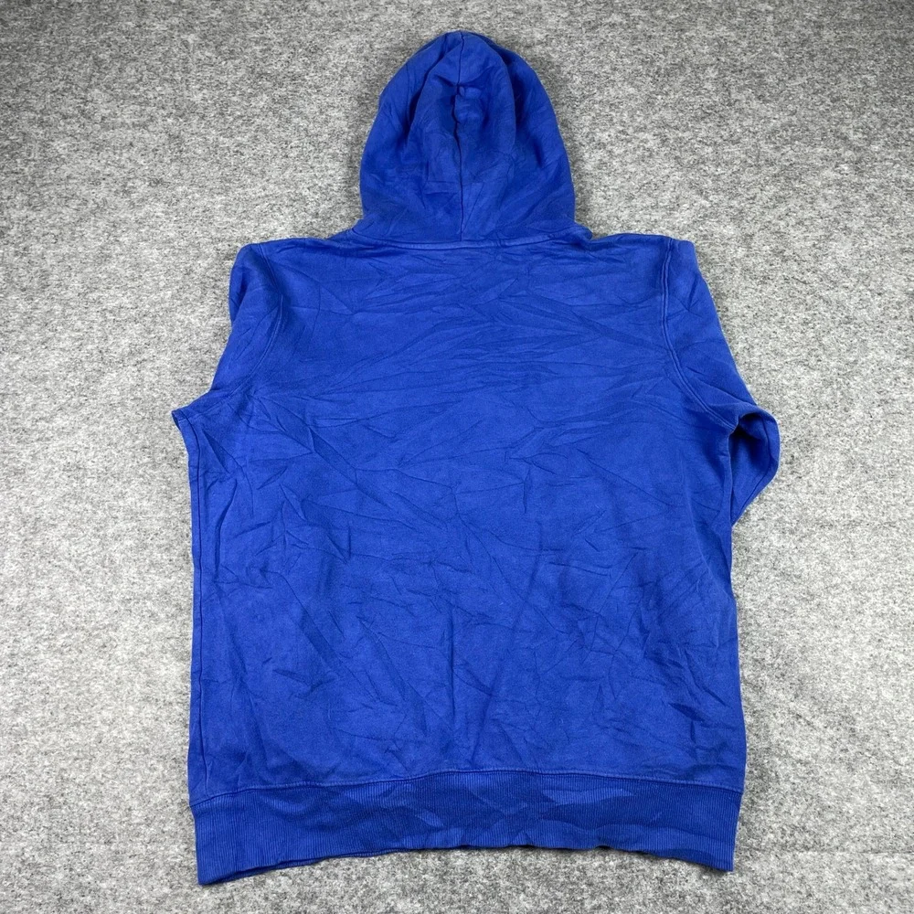 The North Face Hoodie Mens M Blue Half Dome Pullover Fleece Sweatshirt Outdoor
